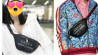 💕Unboxing Pre-loved GUCCI Grained Calfskin Small Logo Belt Bag Black💕 #gucci #fannypack