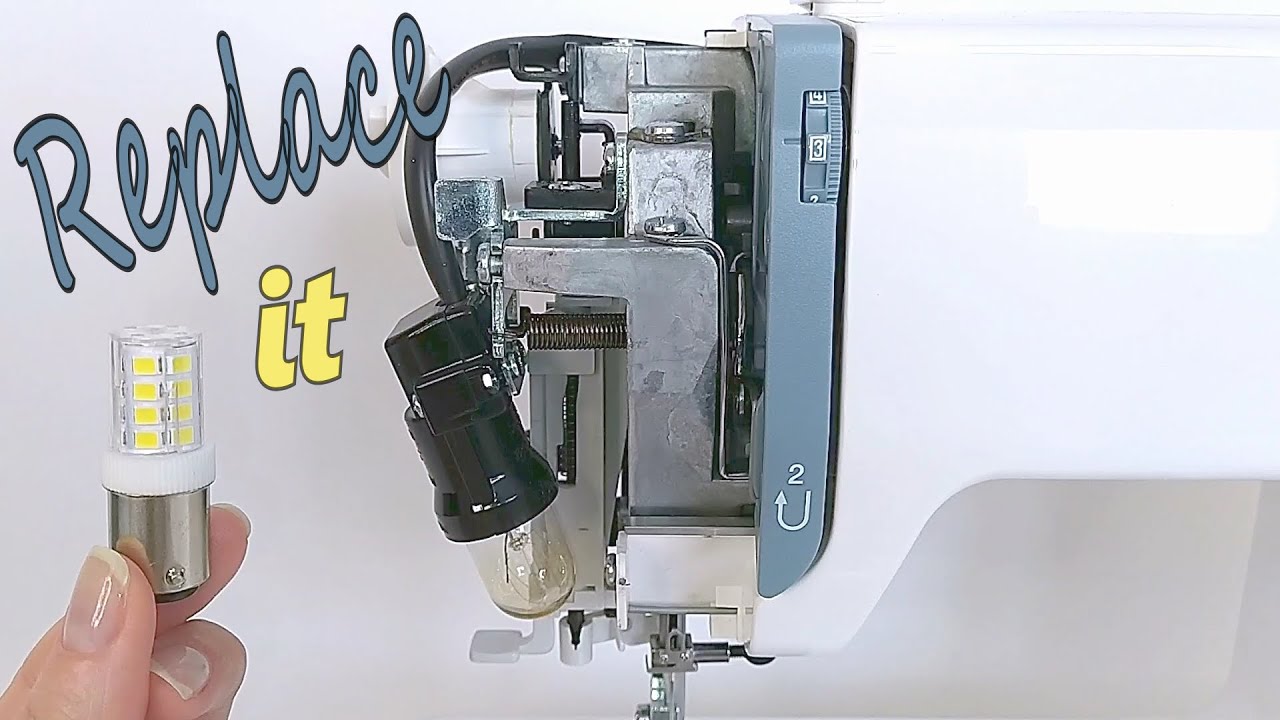 How to Change a Sewing Machine Light Bulb 💡 Incandescent vs LED 