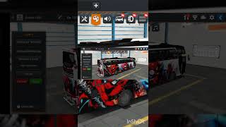 Spiderman Red &amp; Blue Bus Skin in BUSSID | Marvel Superhero Livery 🚍