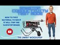SAWSTOP: CONDUCTIVITY TEST SAWSTOP: CONDUCTIVITY TEST
