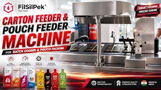 Friction #Feeder for Carton, Inkjet Coding Conveyor with camera rejection system, Pouch #Dispenser