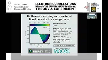 de Gennes narrowing & Structured liquid behavior in a strange metal  ▸  Peter Abbamonte (U Illinois)