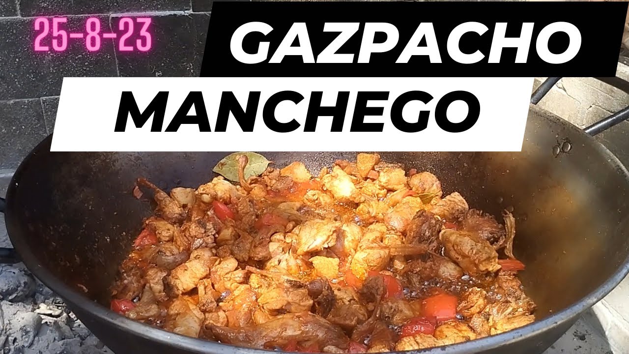 🍲 Gazpacho Manchego 🥈 En la fuente los Pimenteros, Carcelén.