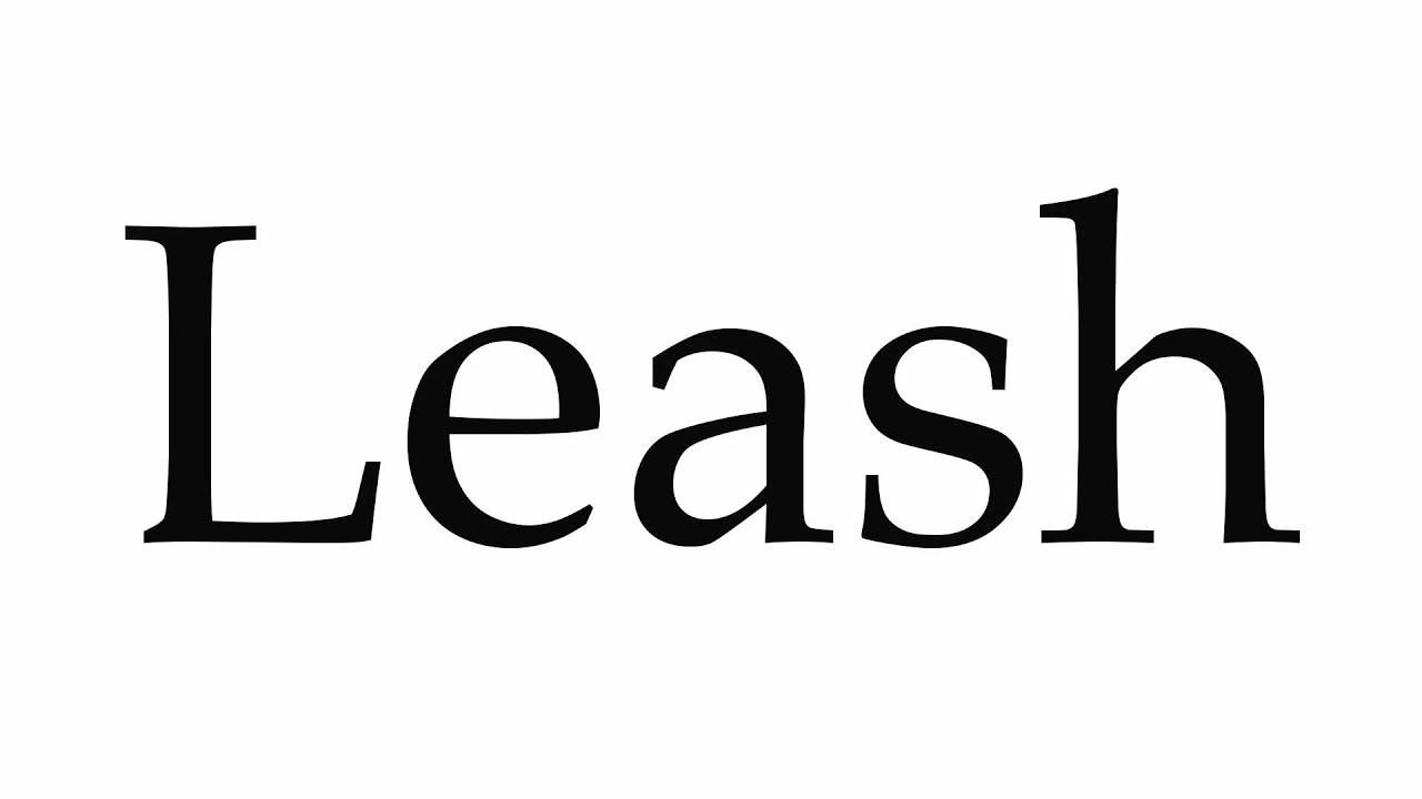 How to Pronounce Leash - YouTube