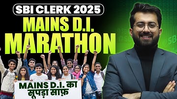 ✅🤯 SBI Clerk Mains DI Marathon [New and Updated Types🔥] - Based on Past Papers || Aashish Arora