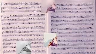 Boismortier.   6 Sonatas for 3 Flutes, Op.7-6. Allegro.  ボワモルティエ
