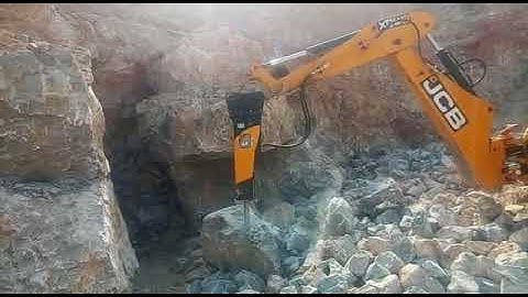 Hydraulic Rock Breaker Working Video - Dozex Earthmovers
