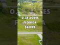 0.34 acres in Florida for $22,995 #foryou #realestate #land #florida #shorts #property #fyp #viral