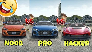 Noob VS Pro VS Hacker😱😂 #1|| Extreme car driving simulator🔥||