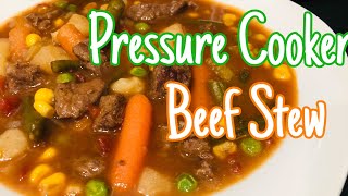 EASY OLD FASHIONED BEEF STEW ~ PRESSURE COOKER RECIPE ~ COMFORT FOOD AT ITS FINEST