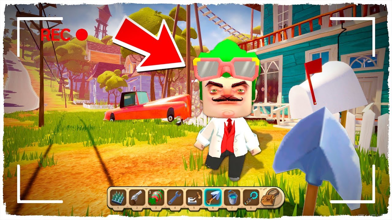 ¡ME CONVIERTO EN HELLO NEIGHBOR POR 1 DÍA EN MINI WORLD!