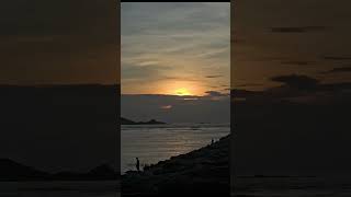 Beutyfull sunset view @ bhatkal sea walk #sunsetview #bhatkal #bhatkalnews #seewalk #beatyful #2025