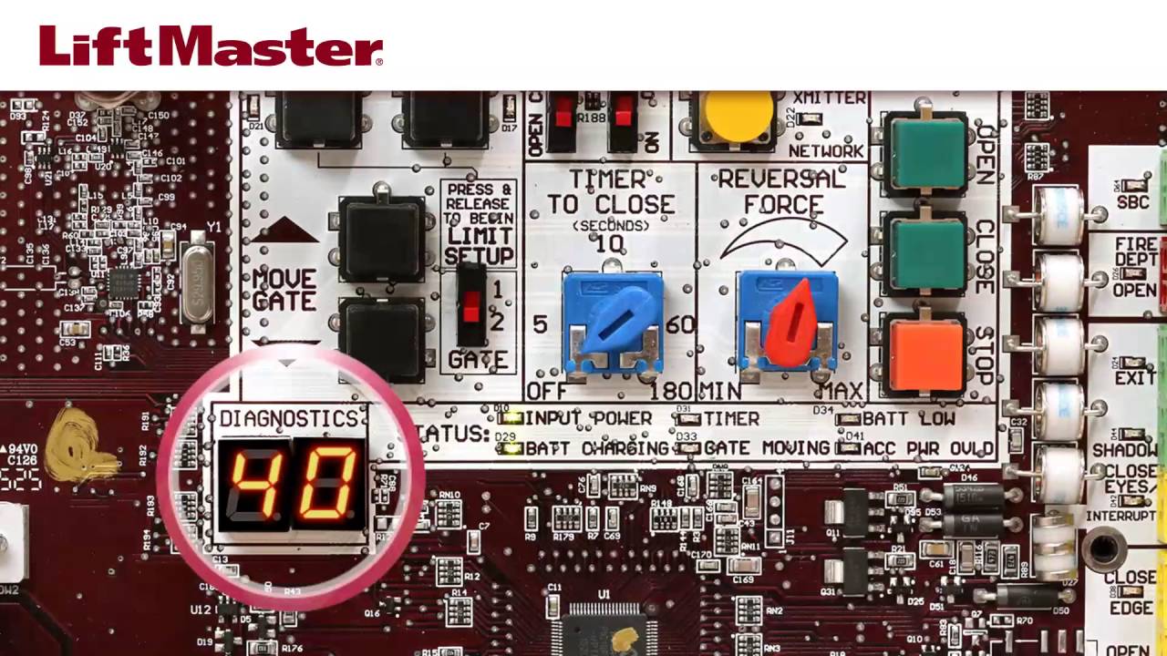 How to Troubleshoot a LiftMaster Gate Operator with Battery Issues