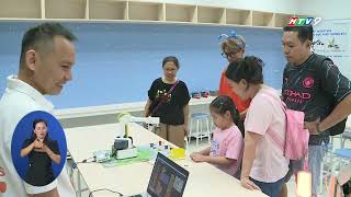 NPtv I HTV9 I Thời sự trưa I Gần 500 phụ huynh trực tiếp trải nghiệm không gian GD đa trải nghiệm