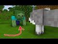 Wolf Life: Wolf Saves Villager From Zombie - Minecraft Animation