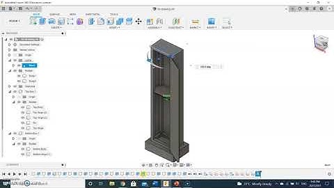 3D model with rotating hinge