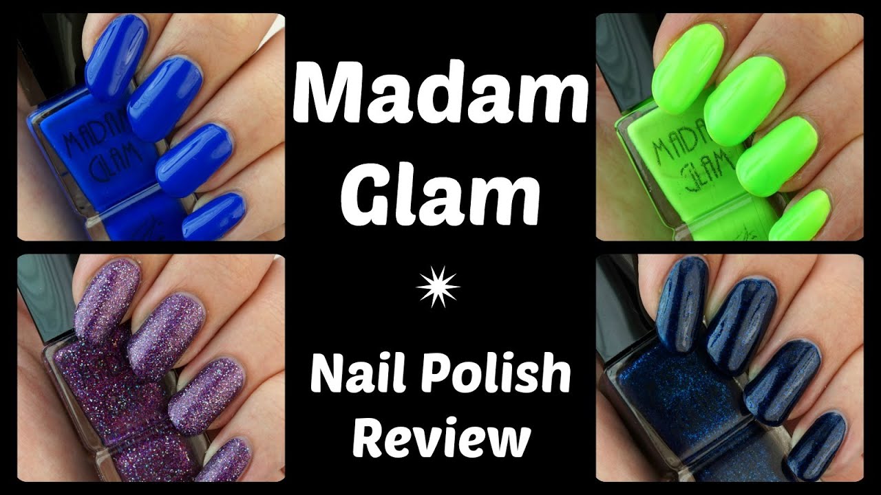 10. Madam Glam Gel Nail Polish, Sparkle Gel Nail Color - wide 6