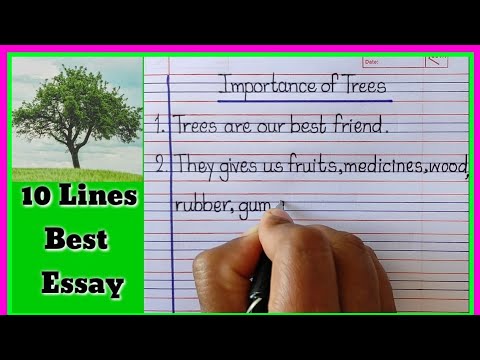 essay on importance of trees for class 5