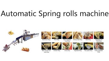 automatic Spring rolls machine spring roll machine fully automatic Spring rolls  production line