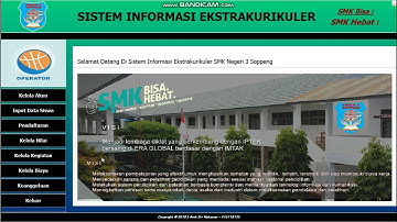 SISTEM INFORMASI EKSTRAKURIKULER (DEMONSTRASI)