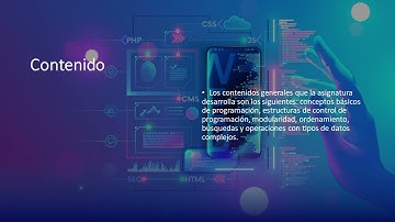Presentación de la asignatura: Introducción a Ciencia de la Computación