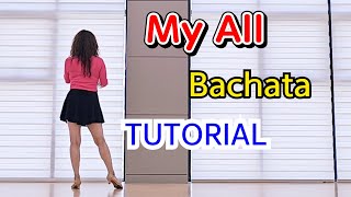 My All  Line Dance Bachata rhythm TUTORIAL 스텝설명 바차타