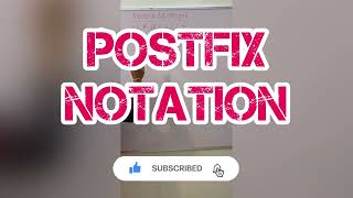 Postfix notation in stack #stack #trending #content #python #programming #classxii #12th