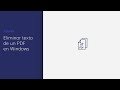 Eliminar texto de un PDF en Windows con PDFelement