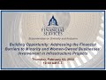 Building Opportunity: Addressing the Financial Barriers to Minority and Women-... (EventID=114374)