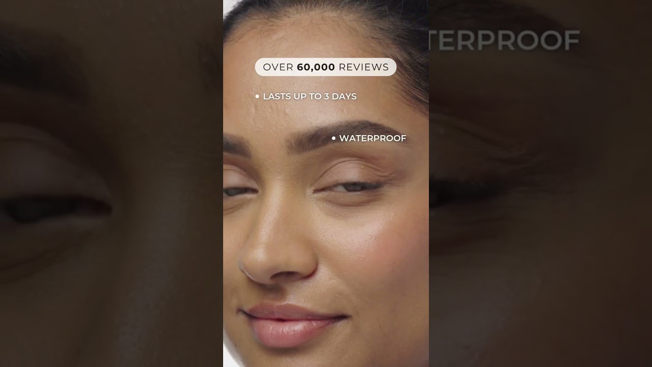 Sweat-proof tined brow gel