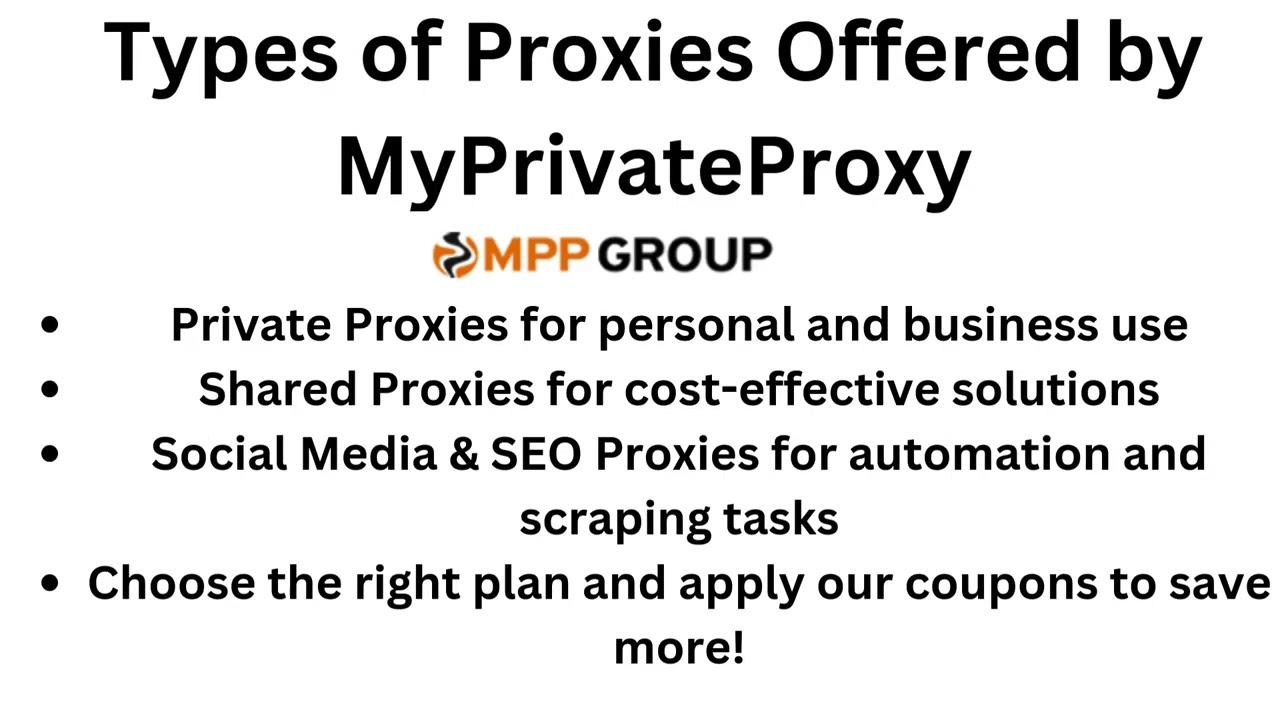 MyPrivateProxy Coupon Code & Honest Review | Save on Premium Proxies 