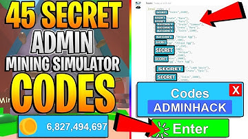 ALL working codes in mining simulator 2020 Roblox