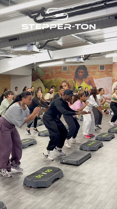 Legs were burning after this!!! 🔥🔥 #stepperton #juliusburphy #hiphopstepaerobics #gasolina