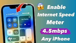 Enable Internet Speed Option in iPhone Statusbar - Get Internet Connection Speed Meter in iPhone screenshot 4