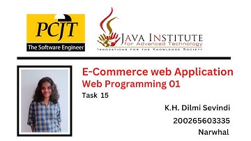 Web Programming 01 | Task 15 | eshop | 1st Year | Java Institute