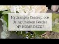 DIY Hydrangea Centerpiece | How to Make a Hydrangea Centerpiece