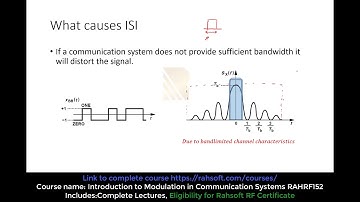 Inter Symbol Interference ISI Digital Modulation & communication system tutorial signal distortion