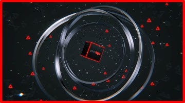 glass rings video animation / 3d cube video intro