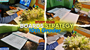 Late Night Study *As A 10th Grader* | Boards Strategy | Class 10th Study Vlog| Aesthetic Study Vlog