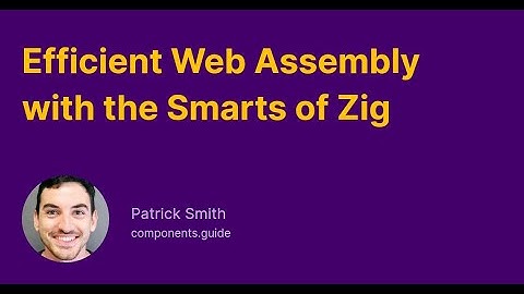 Efficient Web Assembly with the Smarts of Zig
