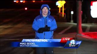 Weather Channel's Mike Seidel reports from Greenville on snowstorm