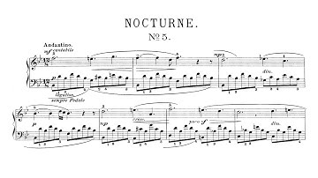 John Field: Nocturne No.5 in B Flat Major (audio + sheet music) [Thurzó]