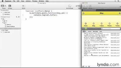 jQuery Mobile Web App Tutorial #20 Parsing and displaying a feed