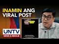 NBI Dir. Melvin Matibag, inamin ang kumalat na video ng kanyang pagbabanta