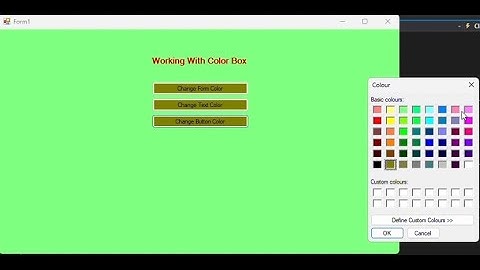 Working With Color Dialog Box VB NET @Satinder-pal123
