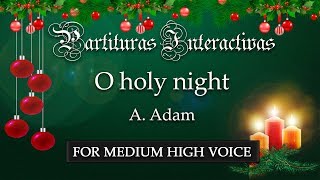 Miniatura de vídeo de "Cantique de Nöel (O holy night) KARAOKE FOR MEDIUM HIGH VOICE - A. Adam - Original Key: C major)"