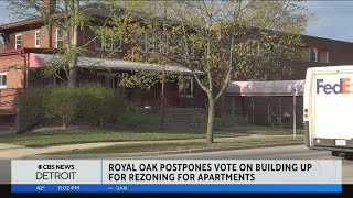 Royal Oak postpones vote on building up for rezoning for apartments