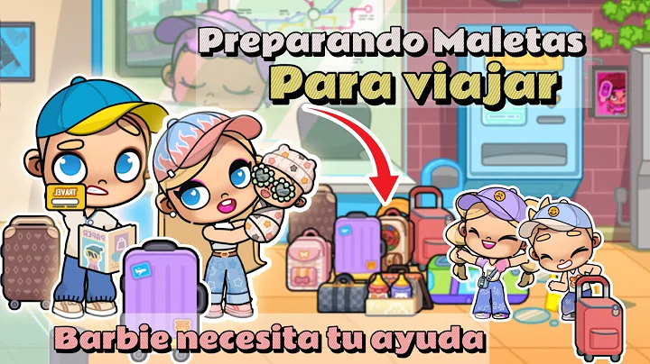 The Barbie family packs their suitcases for a trip 🛩✈️😱 #avatarworld #barbie