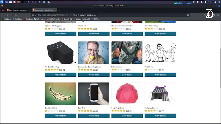 Broken Access Control - Lab #1 Unprotected admin functionality | PortSwigger