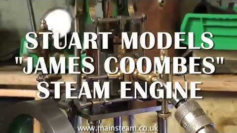 A REBUILT STUART "JAMES COOMBES" TABLE ENGINE - TEST RUN ON THE BENCH